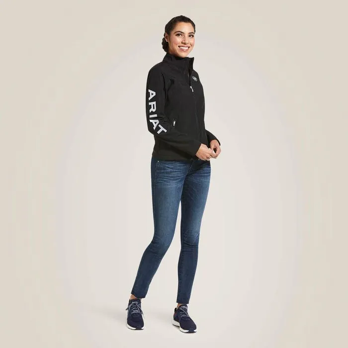 Women Jackets and Vests Ariat Classic Team USAMEX Softshell Jacket Black Women Jackets and Vests Ariat Classic Team USAMEX Softshell Jacket Black