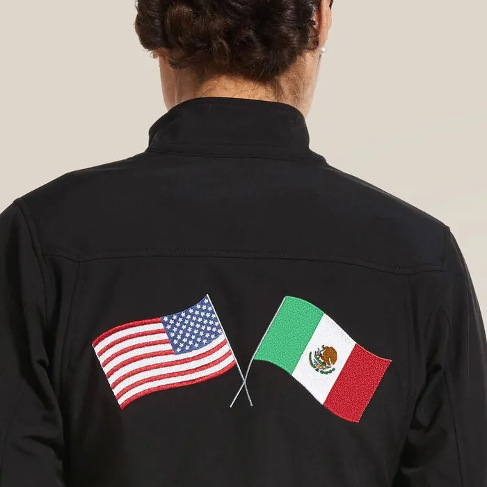 Women Jackets and Vests Ariat Classic Team USAMEX Softshell Jacket Black Women Jackets and Vests Ariat Classic Team USAMEX Softshell Jacket Black