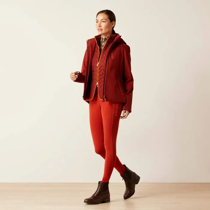 Women Jackets and Vests Ariat Coastal Waterproof Jacket Fired Brick Women Jackets and Vests Ariat Coastal Waterproof Jacket Fired Brick