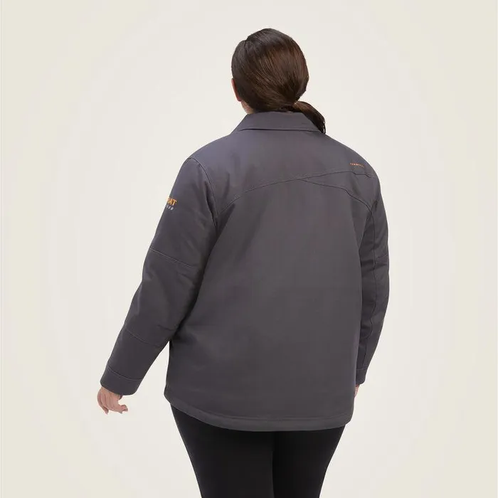 Women Jackets and Vests Ariat Rebar DuraCanvas SherpaLined Coat Rebar Grey Women Jackets and Vests Ariat Rebar DuraCanvas SherpaLined Coat Rebar Grey