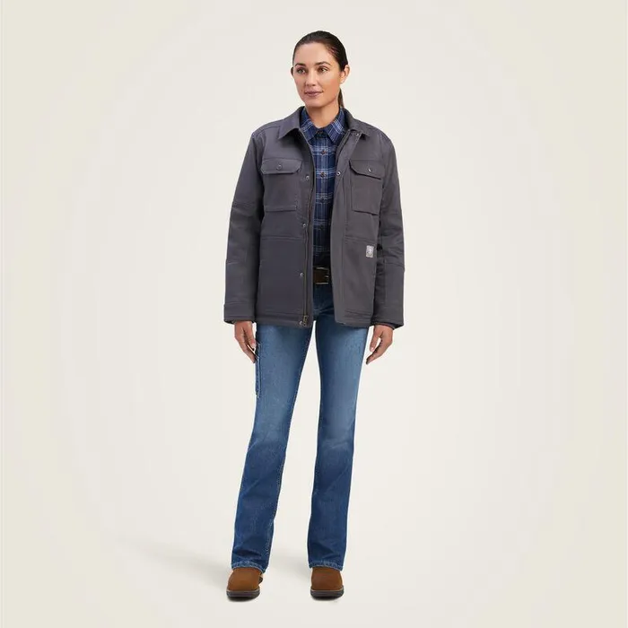 Women Jackets and Vests Ariat Rebar DuraCanvas SherpaLined Coat Rebar Grey Women Jackets and Vests Ariat Rebar DuraCanvas SherpaLined Coat Rebar Grey