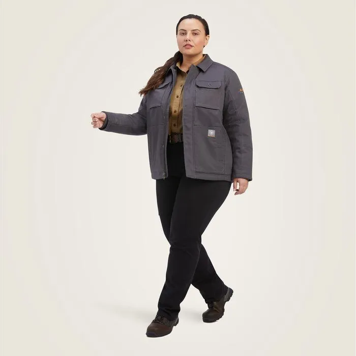 Women Jackets and Vests Ariat Rebar DuraCanvas SherpaLined Coat Rebar Grey Women Jackets and Vests Ariat Rebar DuraCanvas SherpaLined Coat Rebar Grey