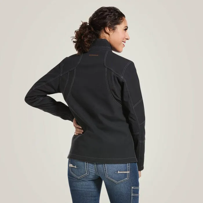 Women Jackets and Vests Ariat Rebar Stretch Canvas Softshell Jacket Black Women Jackets and Vests Ariat Rebar Stretch Canvas Softshell Jacket Black