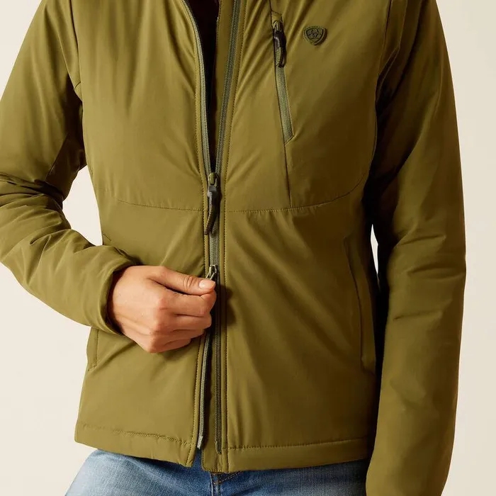 Women Jackets and Vests Ariat Rion StretchShell Insulated Jacket Winter Moss Women Jackets and Vests Ariat Rion StretchShell Insulated Jacket Winter Moss