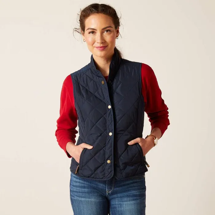 Women Jackets and Vests Ariat Woodside Vest Navy