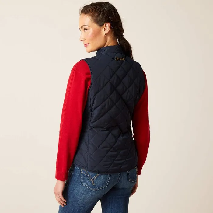 Women Jackets and Vests Ariat Woodside Vest Navy Women Jackets and Vests Ariat Woodside Vest Navy