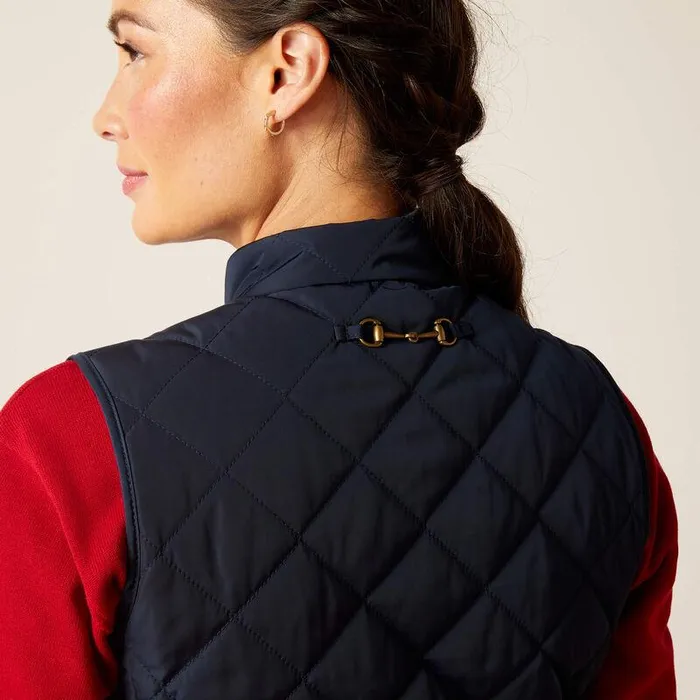 Women Jackets and Vests Ariat Woodside Vest Navy Women Jackets and Vests Ariat Woodside Vest Navy