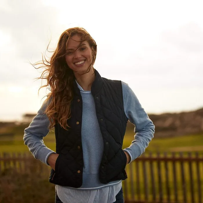 Women Jackets and Vests Ariat Woodside Vest Navy Women Jackets and Vests Ariat Woodside Vest Navy