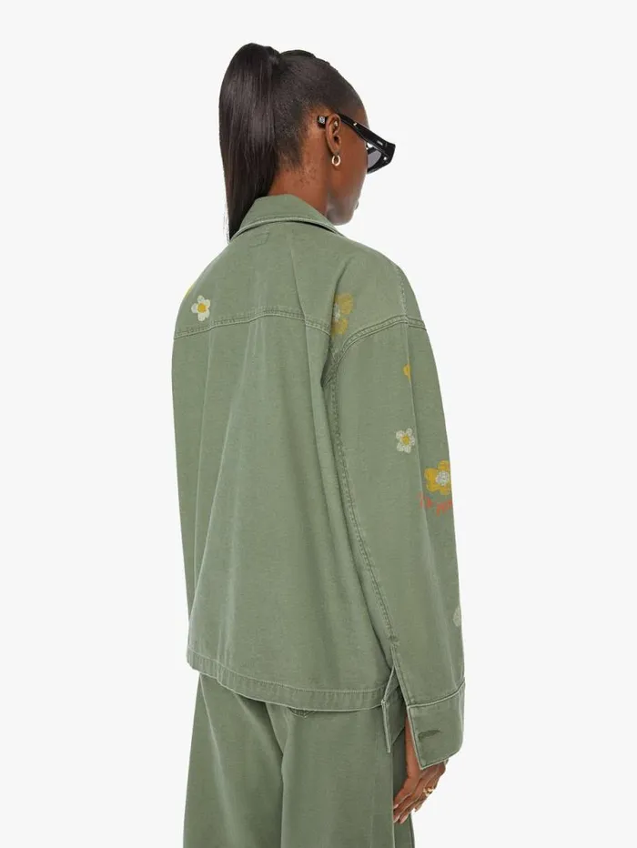 Women Jackets Mother Denim The Mess Hall Green