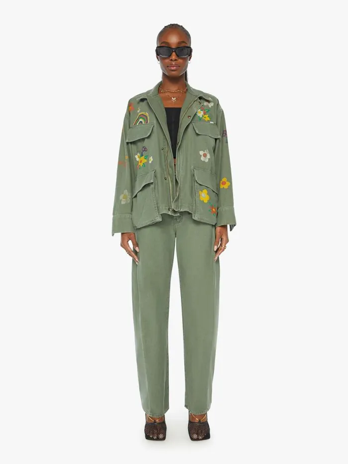 Women Jackets Mother Denim The Mess Hall Green