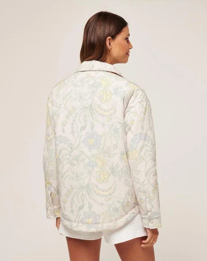 Women Jackets TravisMathew THREE DAY GETAWAY SHACKET Pumice Multi Women Jackets TravisMathew THREE DAY GETAWAY SHACKET Pumice Multi