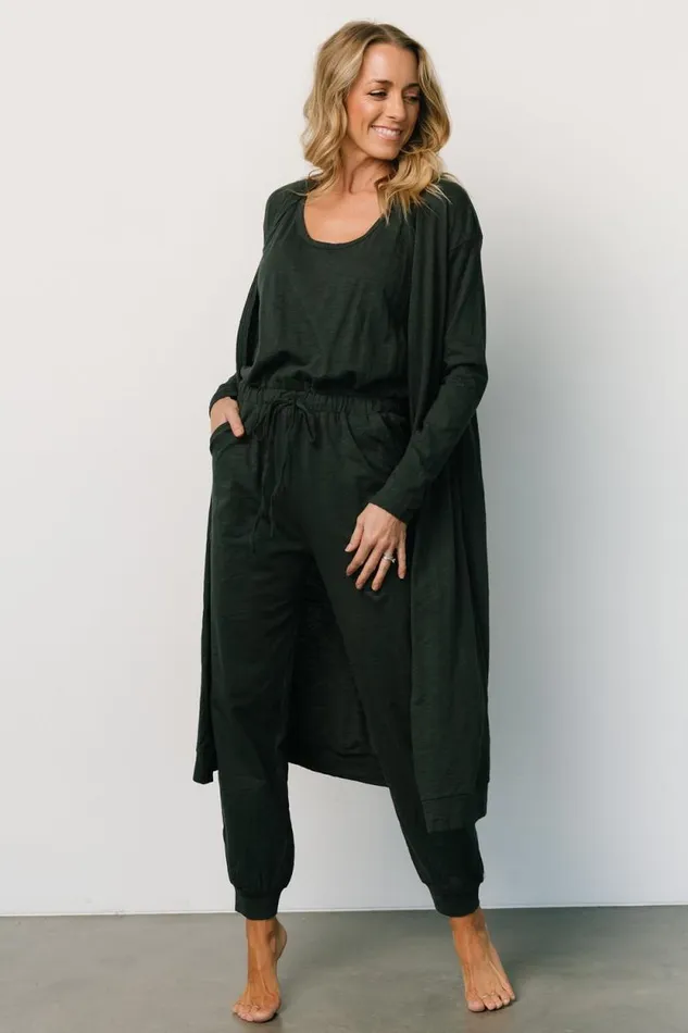 Women Janae Jumpsuit Cardigan Set Dark Green Baltic Born Jumpsuits and Rompers
