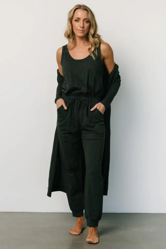 Women Janae Jumpsuit Cardigan Set Dark Green Baltic Born Jumpsuits and Rompers