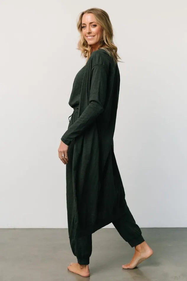 Women Janae Jumpsuit Cardigan Set Dark Green Baltic Born Jumpsuits and Rompers