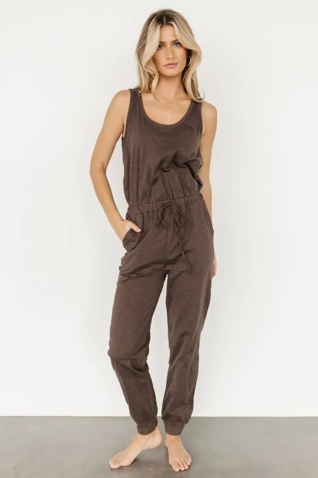 Women Janae Jumpsuit Cardigan Set Mocha Baltic Born Cardigans