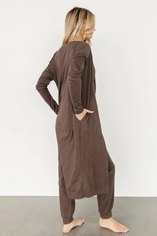 Women Janae Jumpsuit Cardigan Set Mocha Baltic Born Cardigans
