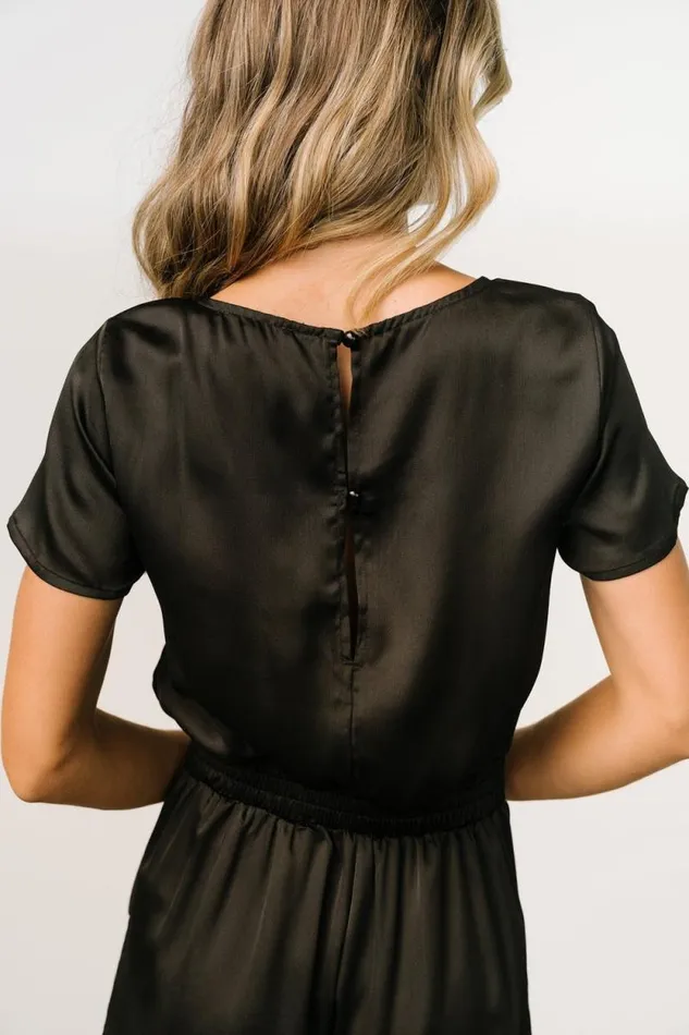 Women Jaxton Satin Jumpsuit Black Baltic Born Jumpsuits and Rompers Women Jaxton Satin Jumpsuit Black Baltic Born Jumpsuits and Rompers