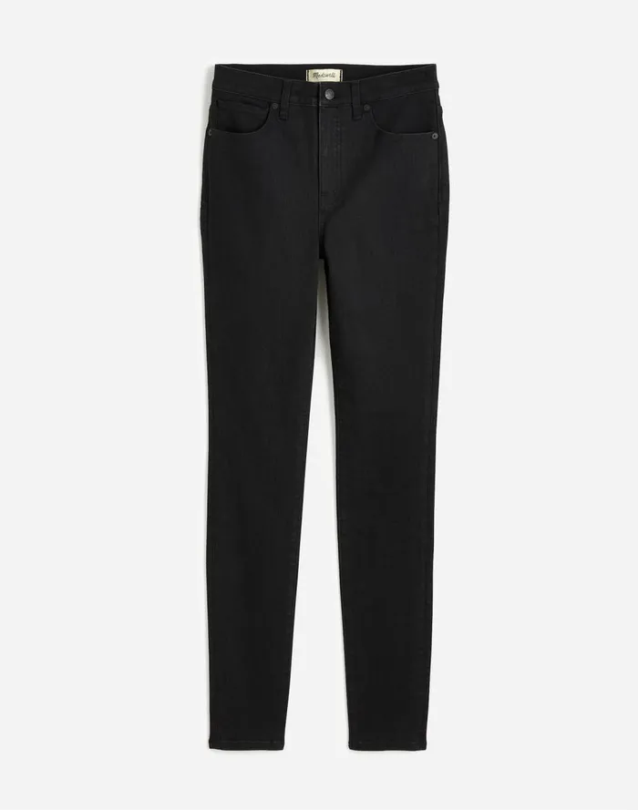 Women Jeans Madewell 10034 HighRise Skinny Jeans Black Frost
