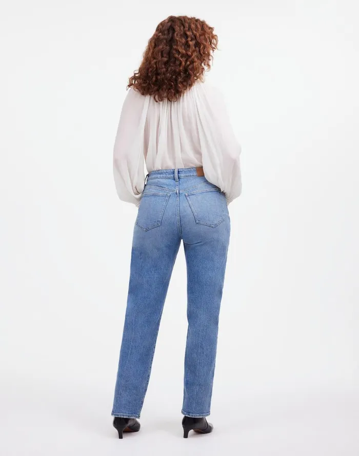 Women Jeans Madewell The Curvy 03990s Straight Jean Rondell Wash