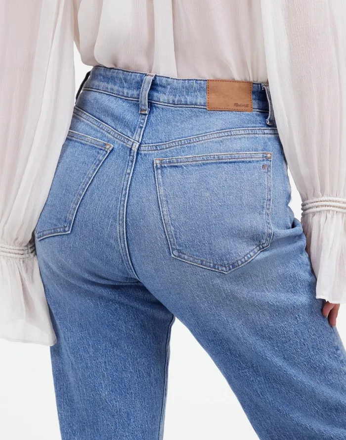 Women Jeans Madewell The Curvy 03990s Straight Jean Rondell Wash