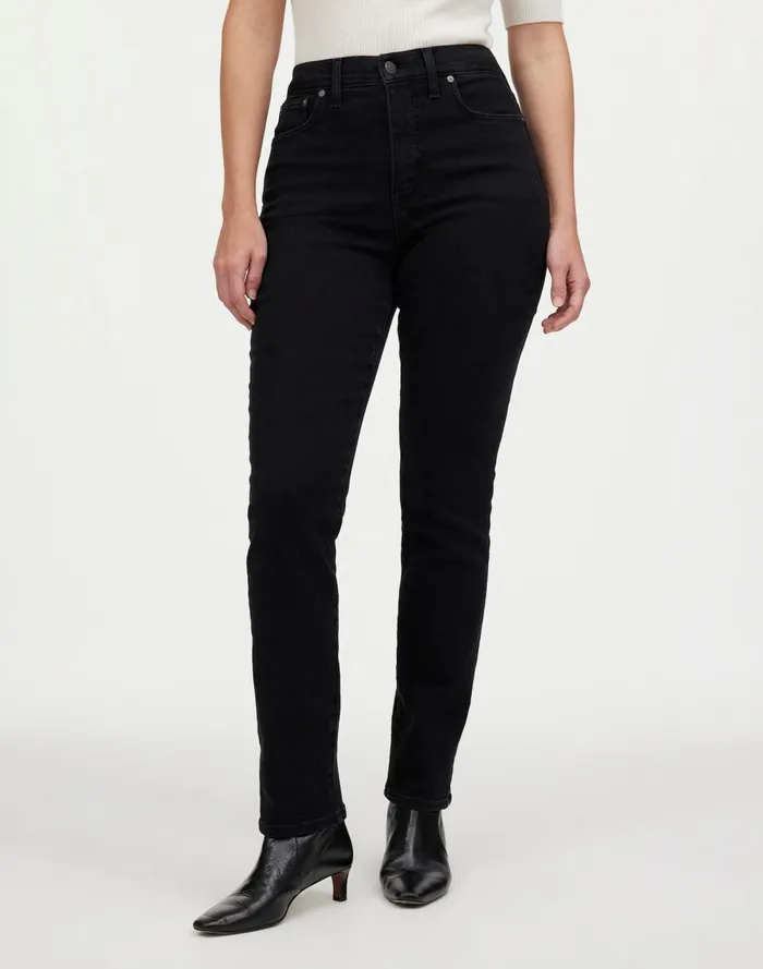 Women Jeans Madewell The Curvy Perfect Vintage Jean Black Frost