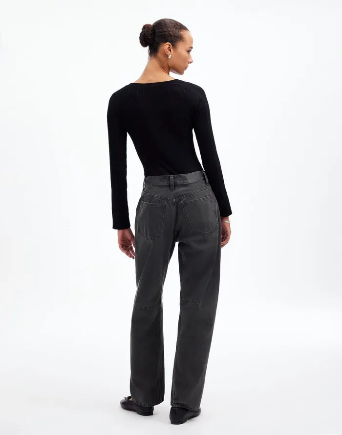 Women Jeans Madewell The Darted BarrelLeg Jean Olenda Wash