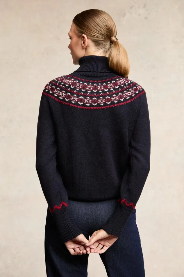 Women Jennifer Roll Neck Knit Ink Navy Holland Cooper Knitwear Women Jennifer Roll Neck Knit Ink Navy Holland Cooper Knitwear