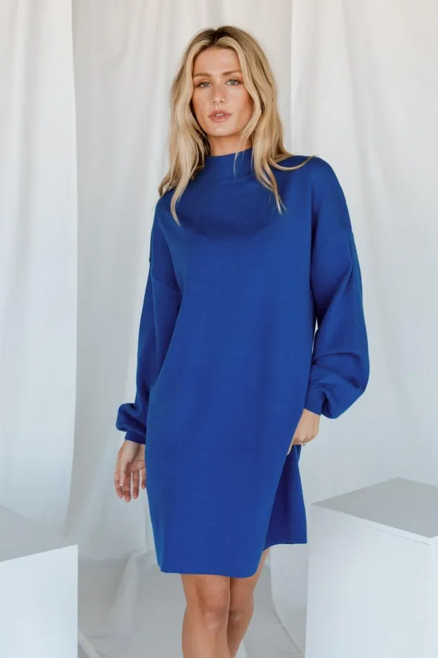 Women Jennings Sweater Dress Cobalt Blue Baltic Born Short Dresses Women Jennings Sweater Dress Cobalt Blue Baltic Born Short Dresses