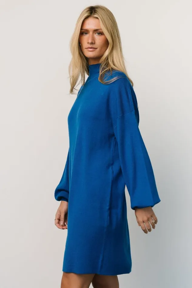 Women Jennings Sweater Dress Cobalt Blue Baltic Born Short Dresses Women Jennings Sweater Dress Cobalt Blue Baltic Born Short Dresses
