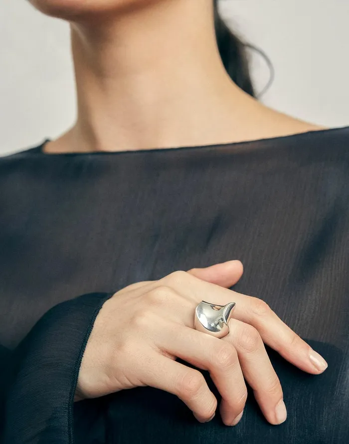 Women Jewelry Madewell Maslo Jewelry Arp Ring Sterling Silver Silver