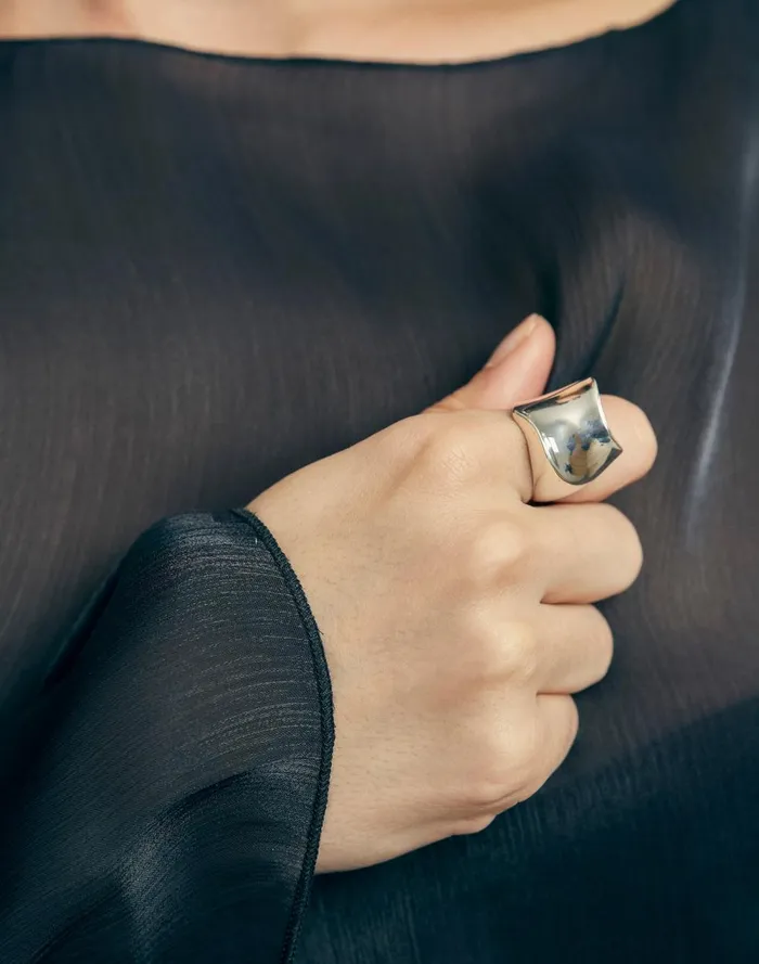 Women Jewelry Madewell Maslo Jewelry Arp Ring Sterling Silver Silver