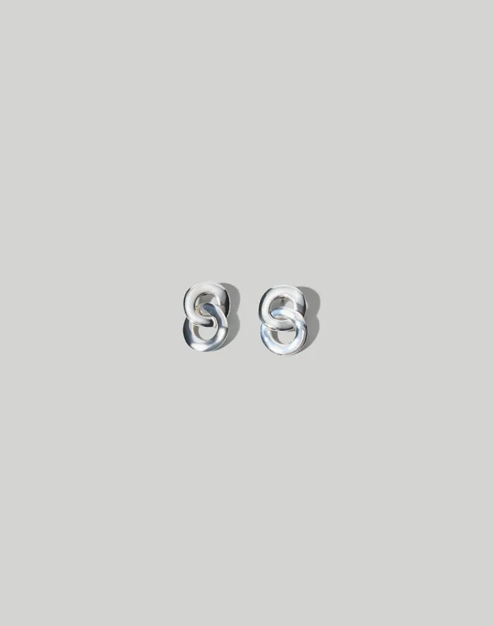 Women Jewelry Madewell Maslo Jewelry Linked Earrings Silver