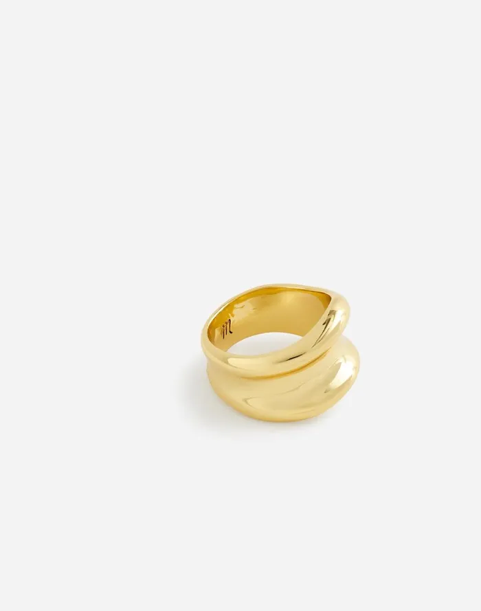 Women Jewelry Madewell Sculpted Ring Pale Gold