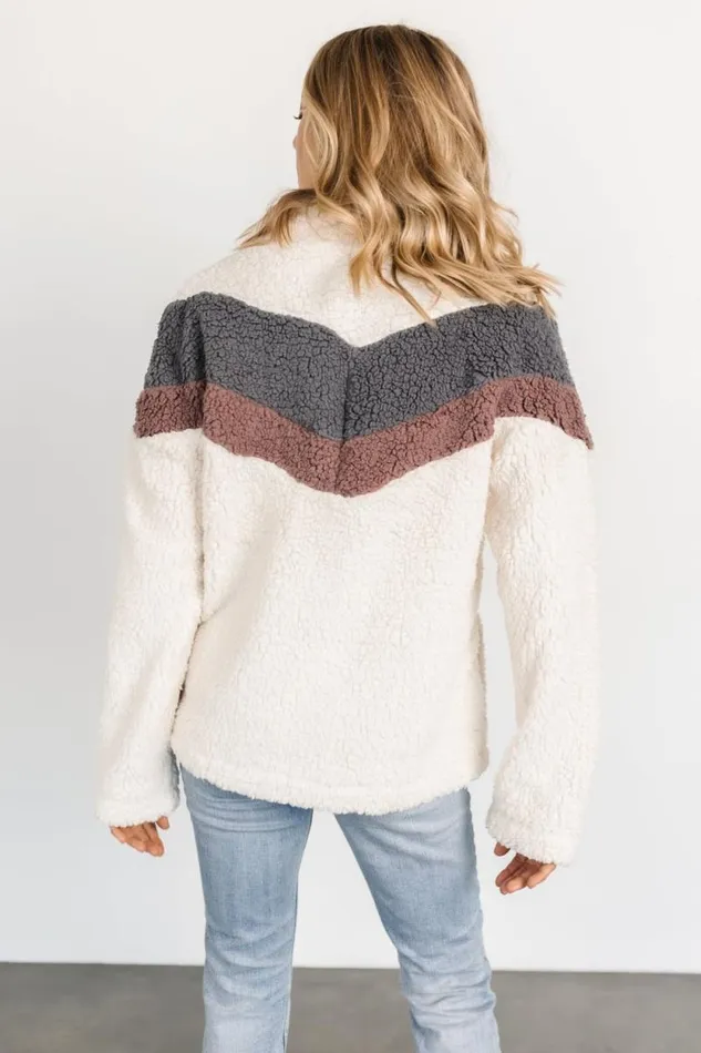 Women Jodie Sherpa Jacket Cream Multi Baltic Born Outerwear Women Jodie Sherpa Jacket Cream Multi Baltic Born Outerwear