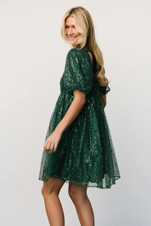 Women Joy Sequin Pearl Short Dress Green Baltic Born Short Dresses Women Joy Sequin Pearl Short Dress Green Baltic Born Short Dresses