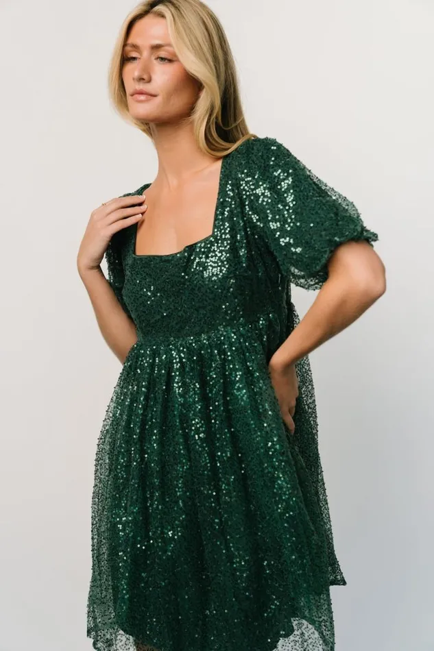 Women Joy Sequin Pearl Short Dress Green Baltic Born Short Dresses Women Joy Sequin Pearl Short Dress Green Baltic Born Short Dresses