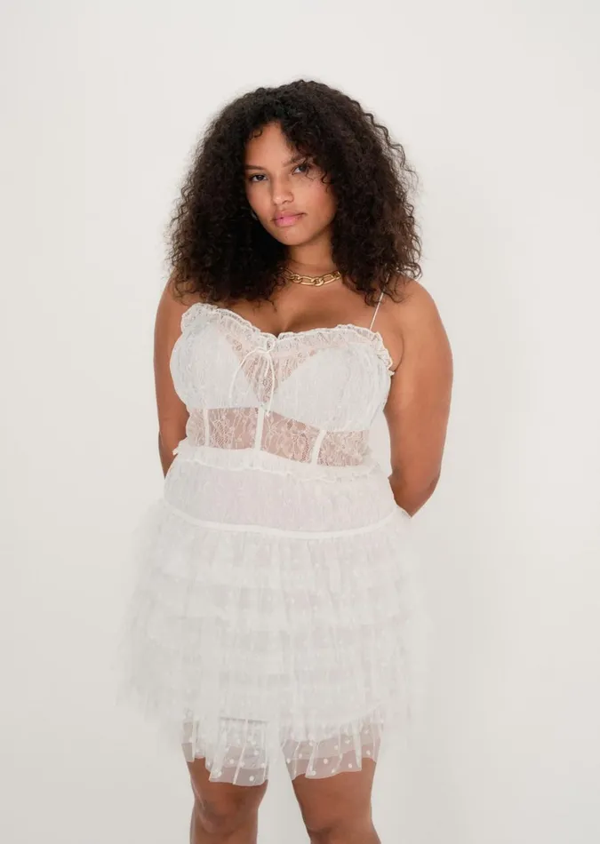 Women Jules Mini Dress White For Love and Lemons Dresses Women Jules Mini Dress White For Love and Lemons Dresses