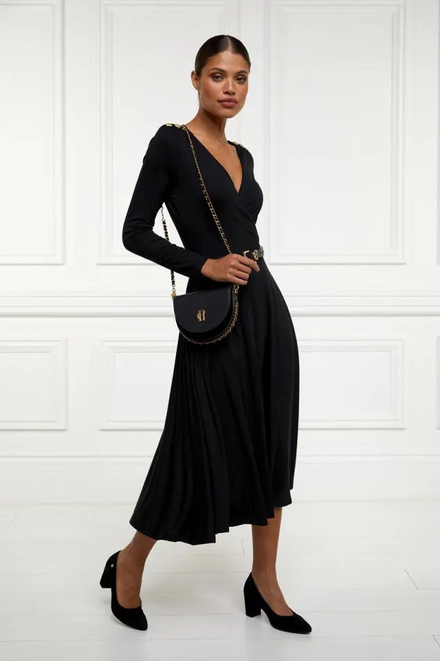 Women Juliette Midi Wrap Dress Black Holland Cooper Dresses Women Juliette Midi Wrap Dress Black Holland Cooper Dresses