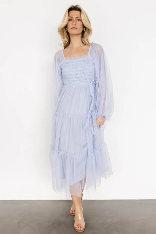 Women Katrina Tulle Maxi Dress Peri Blue Baltic Born The Guest Edit