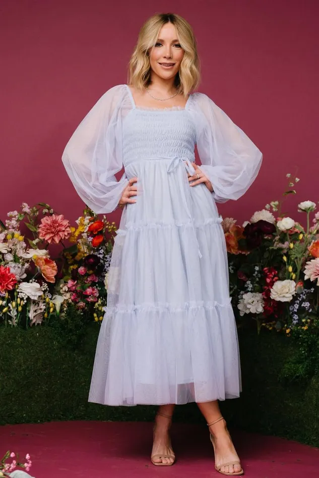 Women Katrina Tulle Maxi Dress Peri Blue Baltic Born The Guest Edit Women Katrina Tulle Maxi Dress Peri Blue Baltic Born The Guest Edit