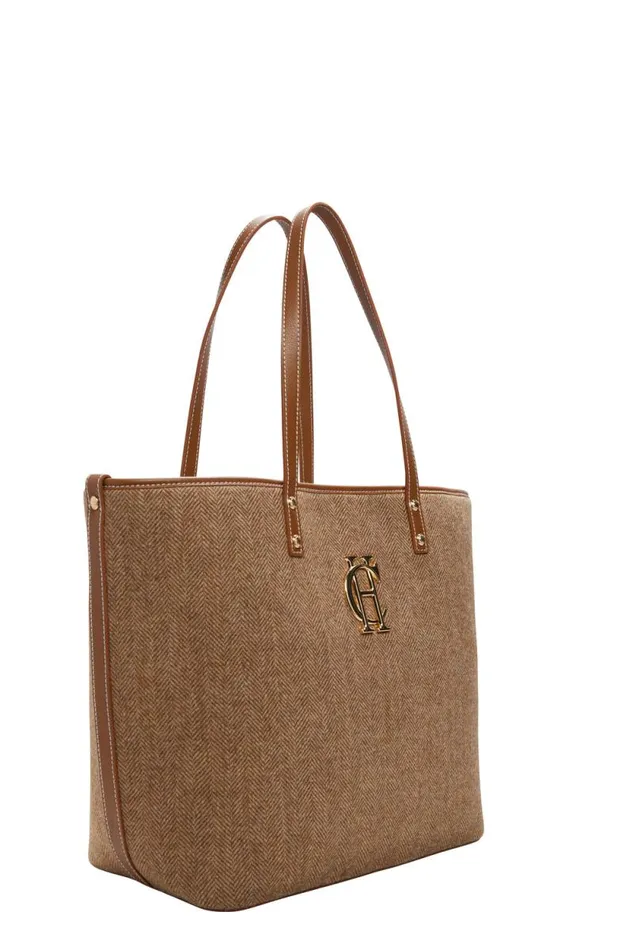 Women Kensington Tote Bag Tan Herringbone Holland Cooper Bags Women Kensington Tote Bag Tan Herringbone Holland Cooper Bags