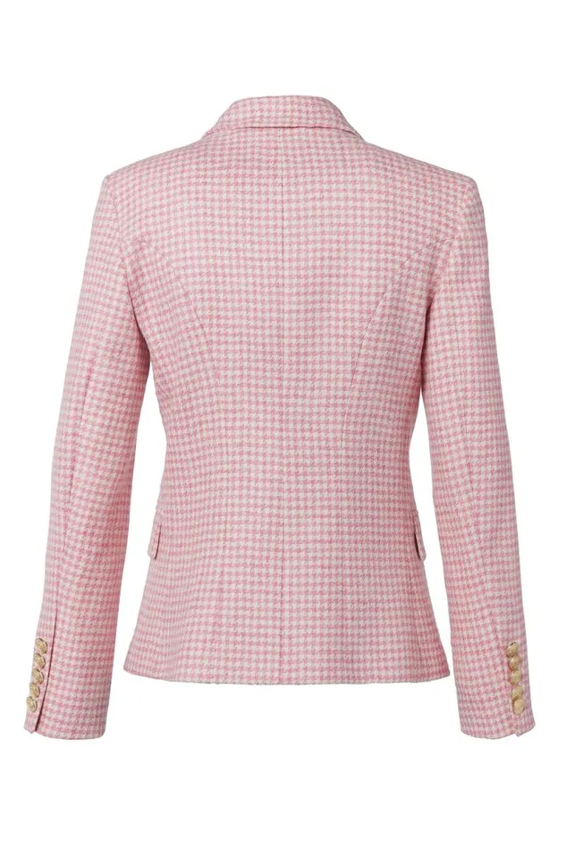 Women Knightsbridge Blazer Light Pink Puppytooth Holland Cooper Blazers