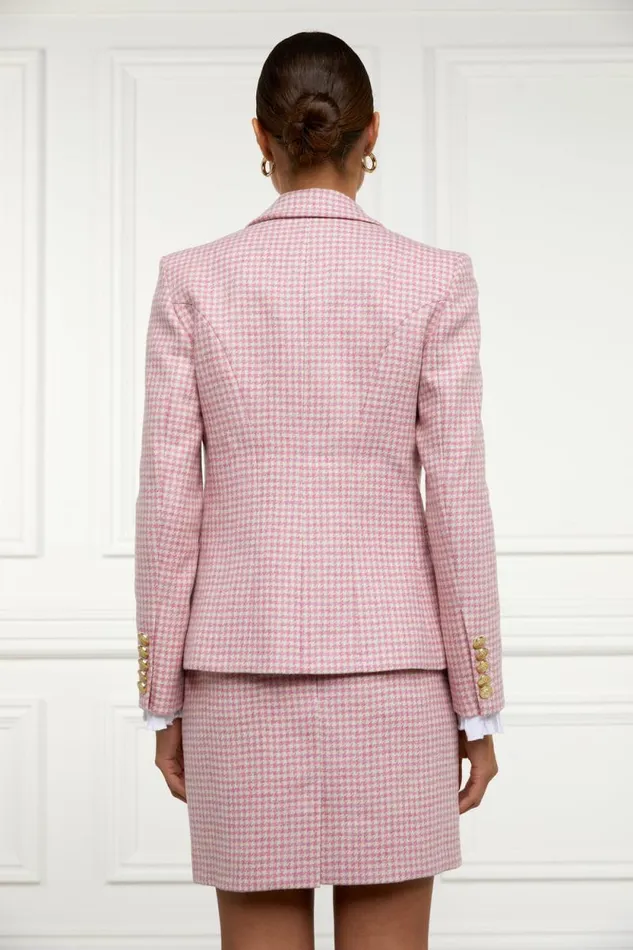 Women Knightsbridge Blazer Light Pink Puppytooth Holland Cooper Blazers