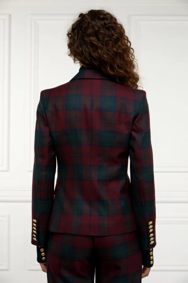 Women Knightsbridge Blazer Mulberry Tartan Holland Cooper Tailoring Women Knightsbridge Blazer Mulberry Tartan Holland Cooper Tailoring