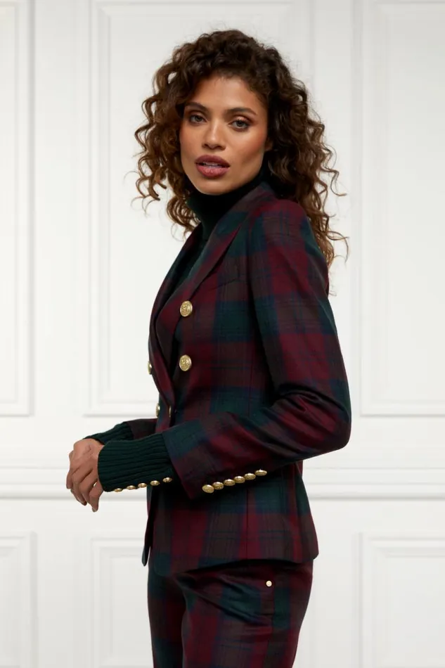 Women Knightsbridge Blazer Mulberry Tartan Holland Cooper Tailoring Women Knightsbridge Blazer Mulberry Tartan Holland Cooper Tailoring