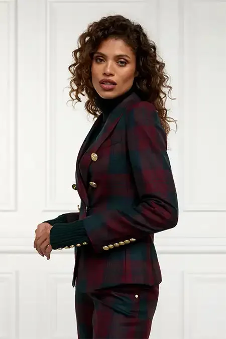 Women Knightsbridge Blazer Mulberry Tartan Holland Cooper Tailoring Women Knightsbridge Blazer Mulberry Tartan Holland Cooper Tailoring