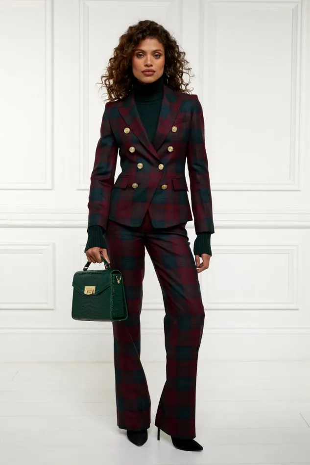 Women Knightsbridge Blazer Mulberry Tartan Holland Cooper Tailoring Women Knightsbridge Blazer Mulberry Tartan Holland Cooper Tailoring