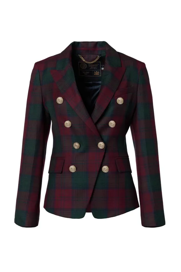 Women Knightsbridge Blazer Mulberry Tartan Holland Cooper Tailoring Women Knightsbridge Blazer Mulberry Tartan Holland Cooper Tailoring