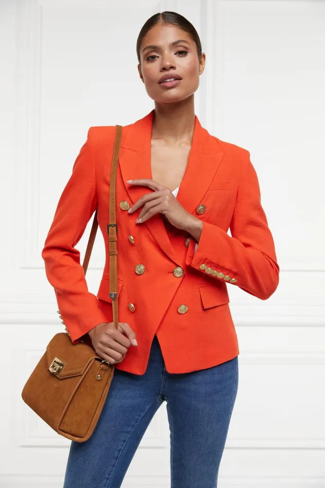Women Knightsbridge Blazer Neroli Linen Holland Cooper Blazers