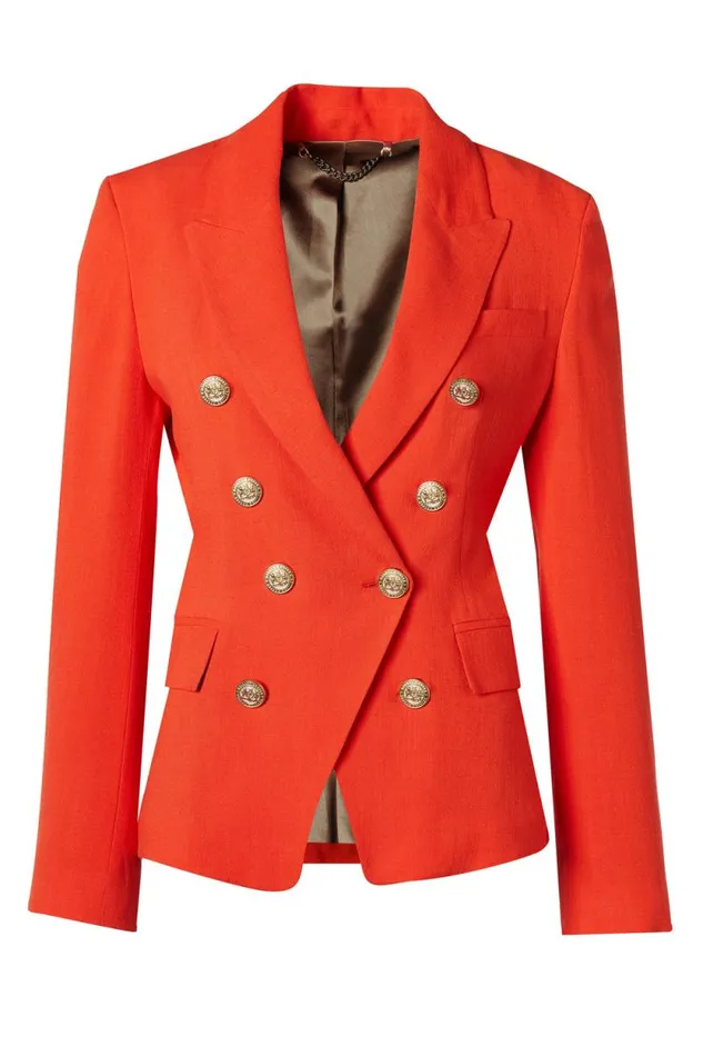 Women Knightsbridge Blazer Neroli Linen Holland Cooper Blazers